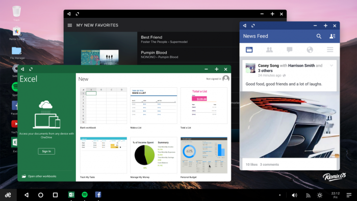 remix os 3 ventanas