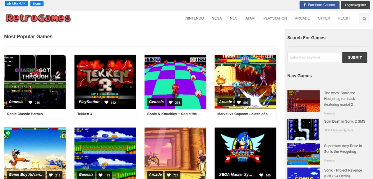 retrogames cc emulador online de juegos retro