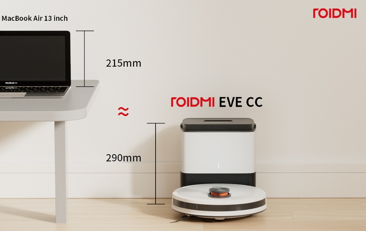 robot aspirador roidmi dimensiones