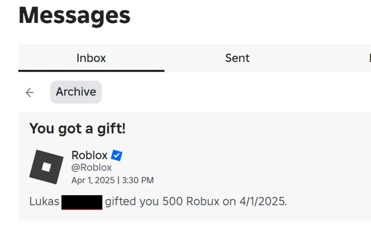 Regalos Robux