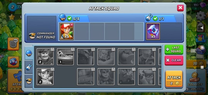 rush wars equipo especializado