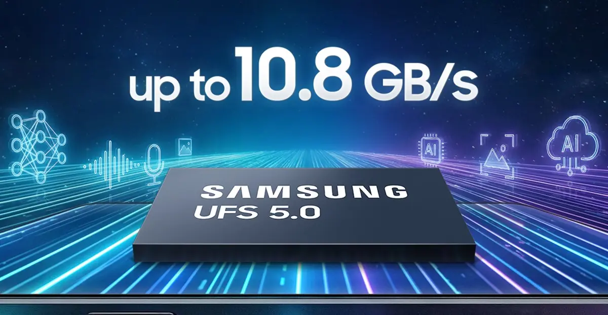 samsung UFS 5.0 velocidad comparativa