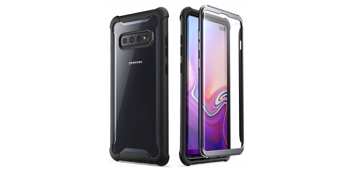 samsung galaxy s10 plus funda con protector de pantalla