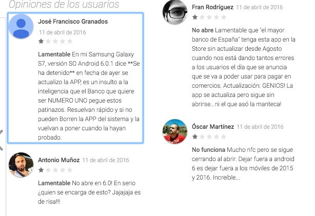 santander wallet no funciona marshmallow