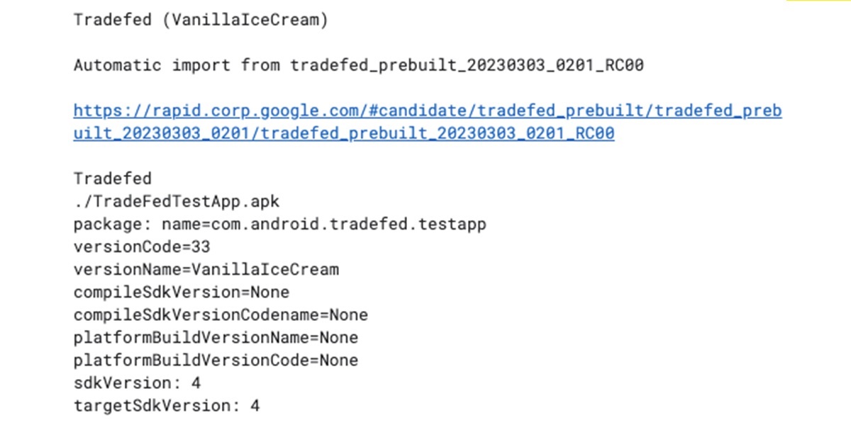 se filtra el nombre de postre de android 15 en el codigo de Android Trade Federation