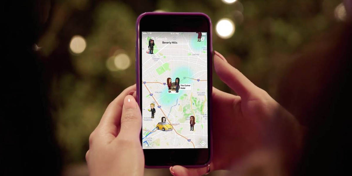 snapchat maps falsear ubicación