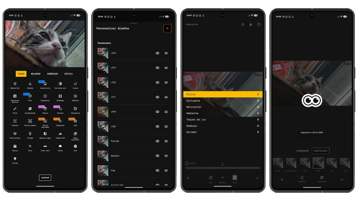 snapseed 4.0 filtros, herramientas edicion