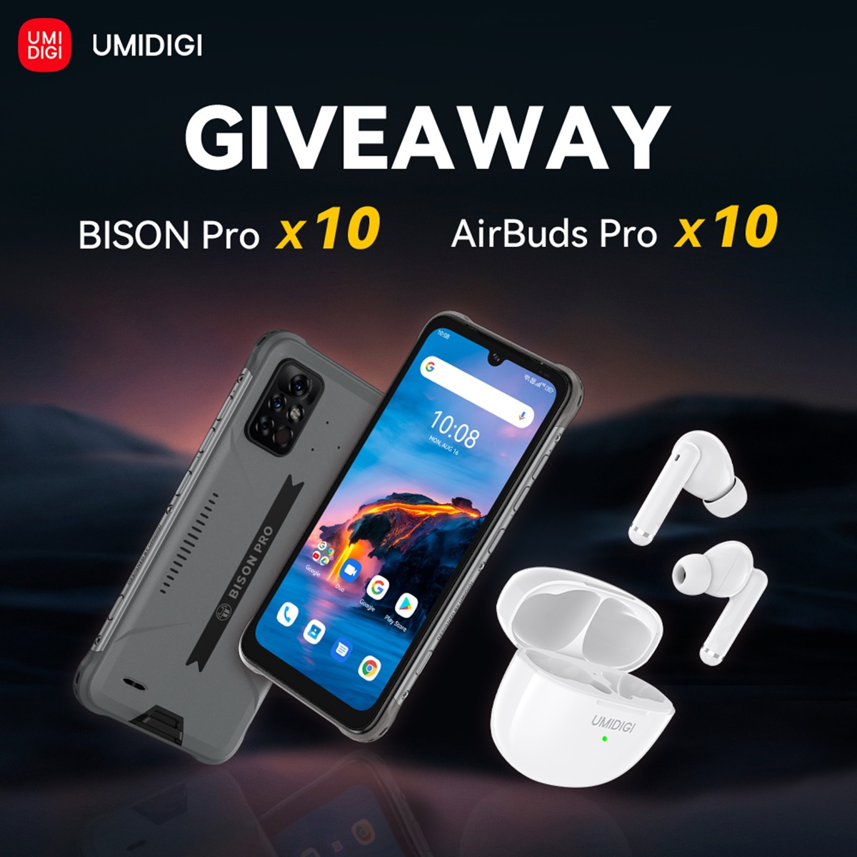 sorteo de umidigi bison pro