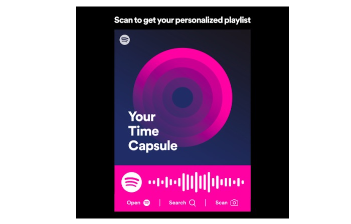 spotify capsula del tiempo