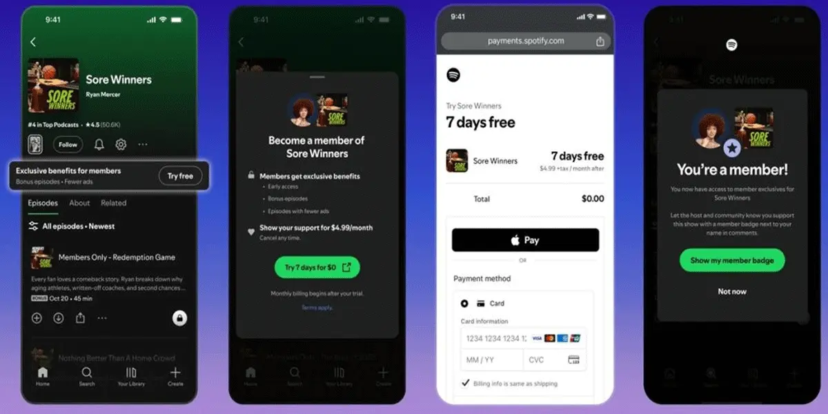 Spotify Memberships