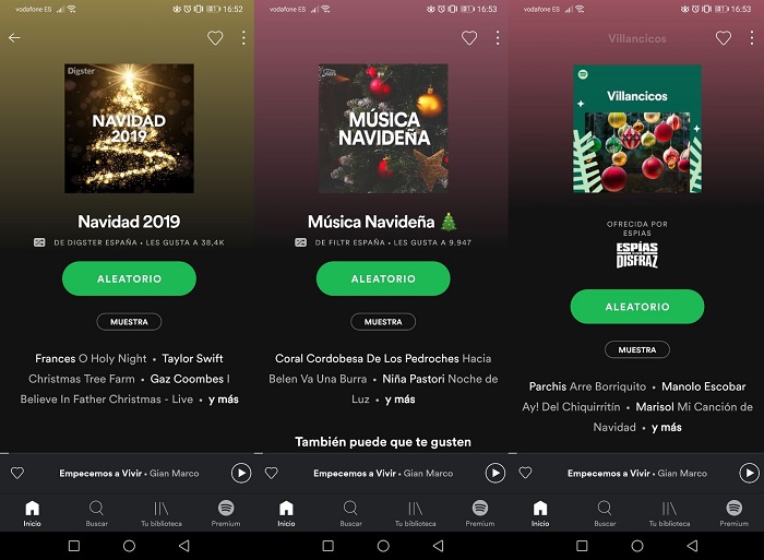 spotify navidad