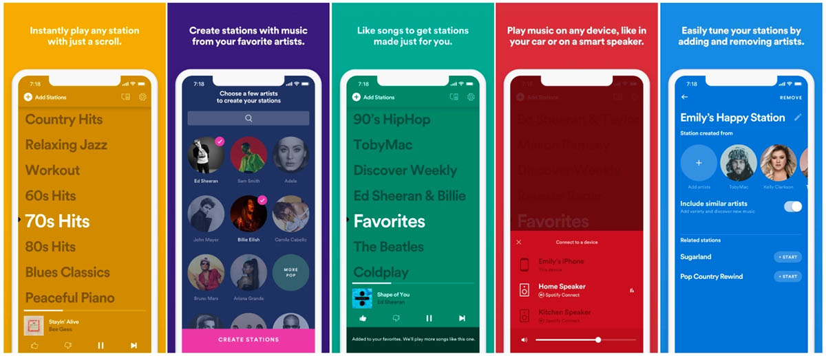 spotify stations se integra en spotify principal