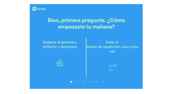 spotify y su test de animo