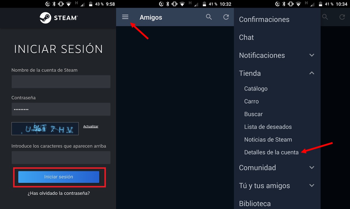 steam como canjear codigo desde app para android