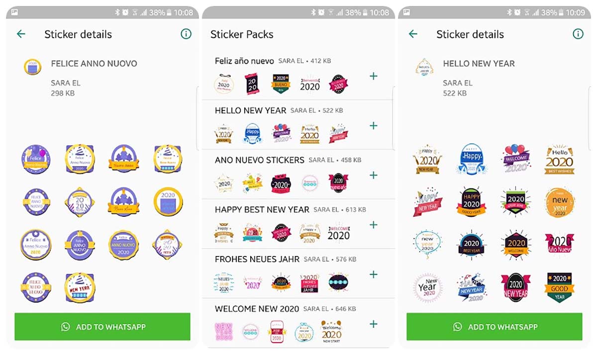 stickers de año nuevo descargar whatsapp google play gratis