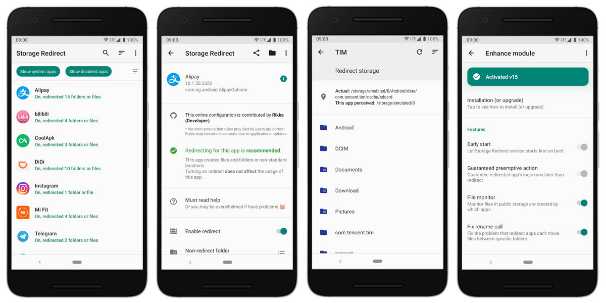storage redirect funcionamiento