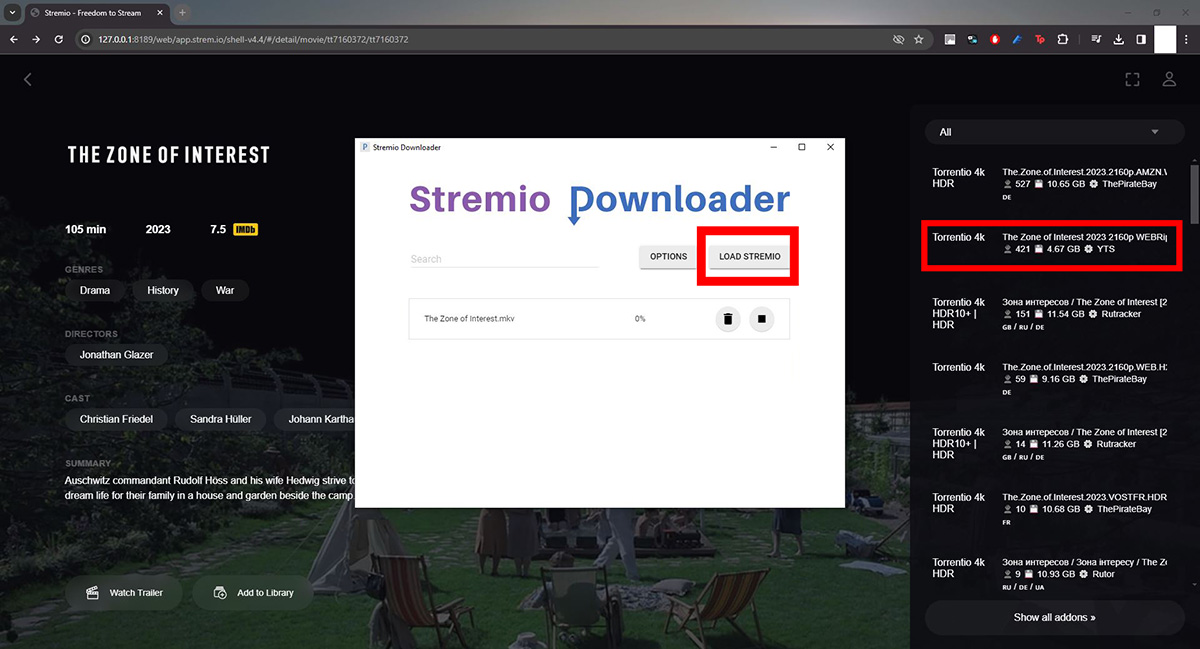 stremio downloader