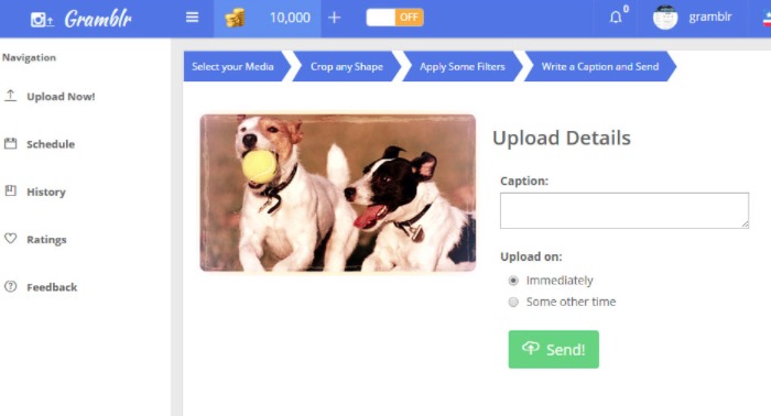 subir tus fotos de Instagram desde el PC