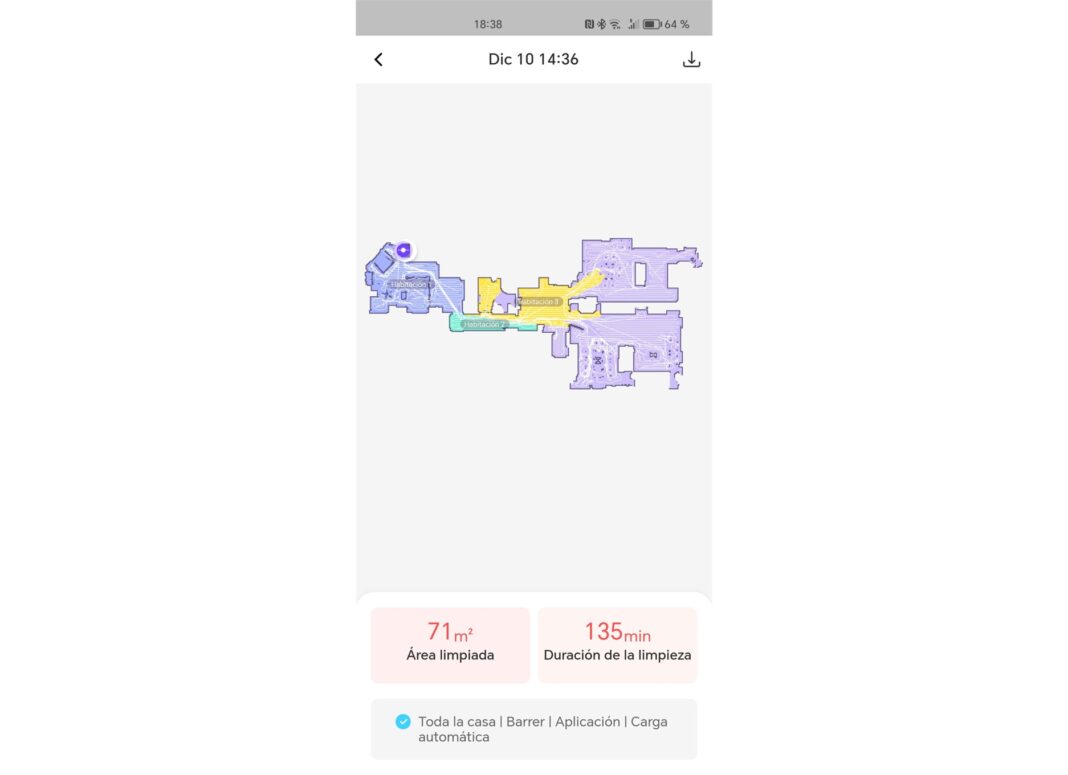 switchbot k10 plus limpieza completada