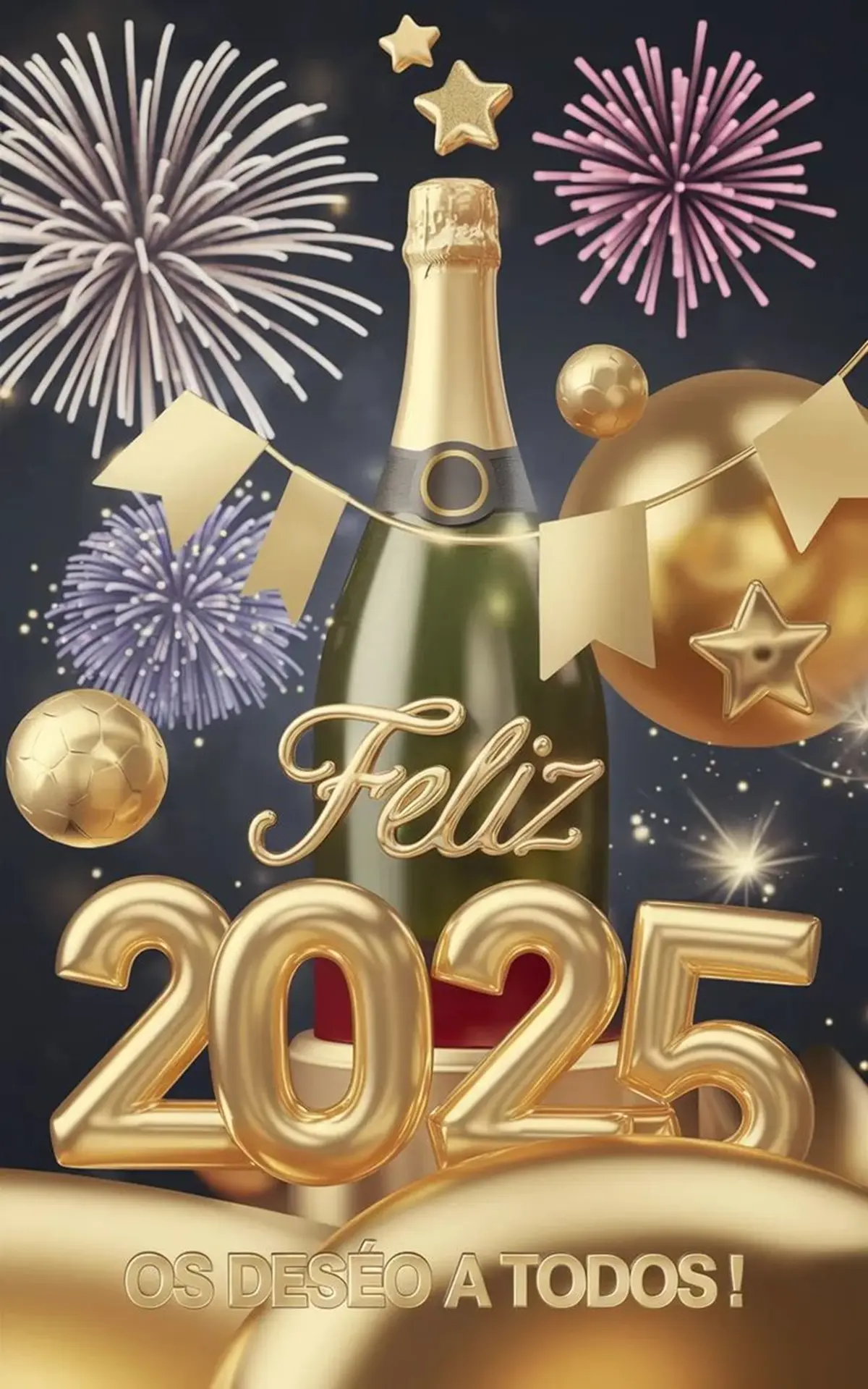 Happy New Year 2025 Card 1