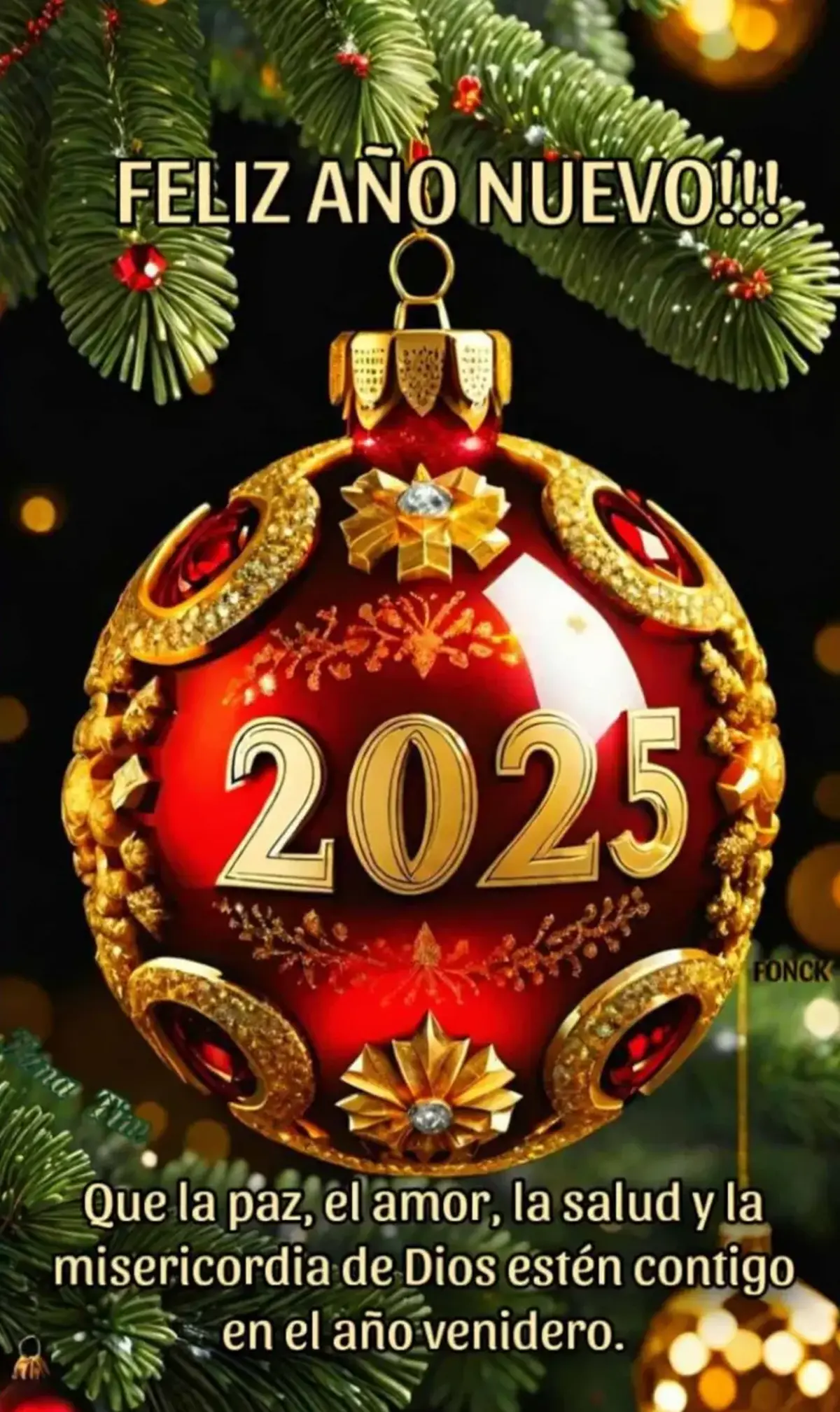 Happy New Year 2025 Card