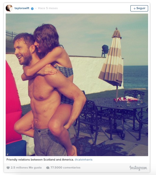 taylor swift y novio instagram