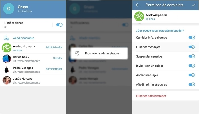 telegram creador borrar