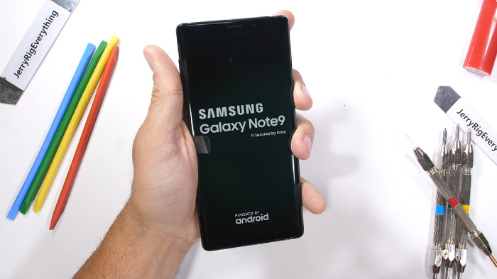 test resistencia galaxy note 9 botones