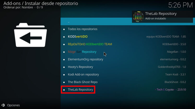 the lab kodi 10