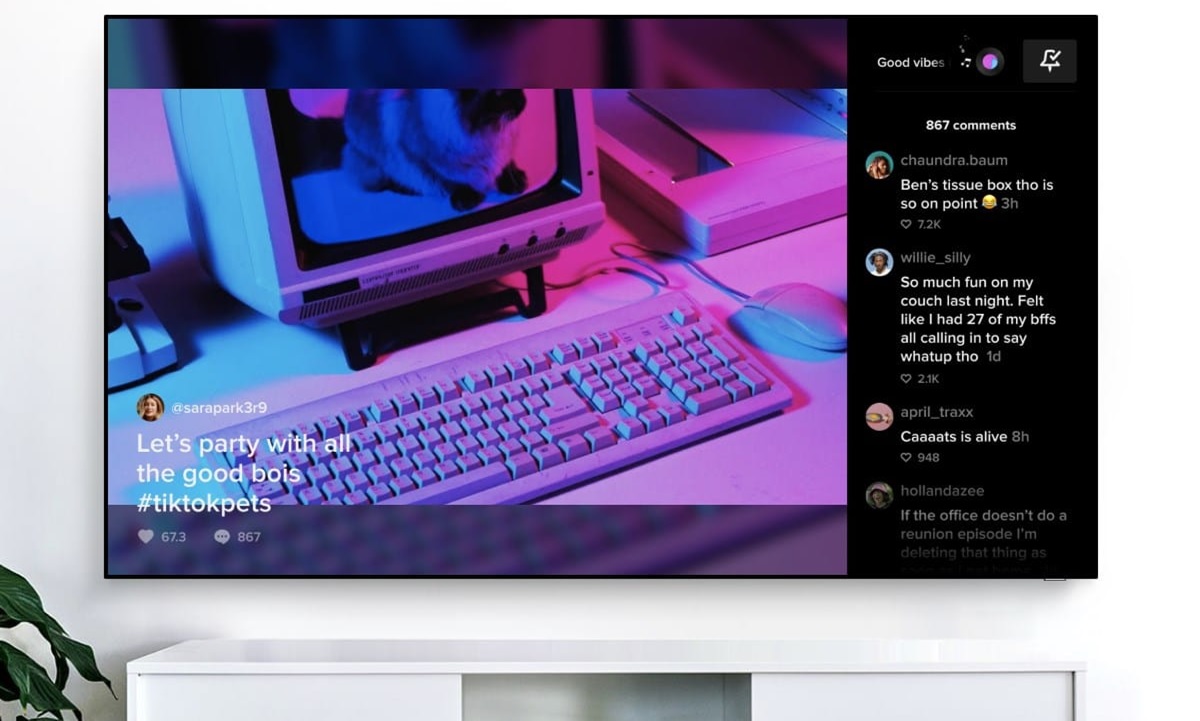 tiktok en un smart tv