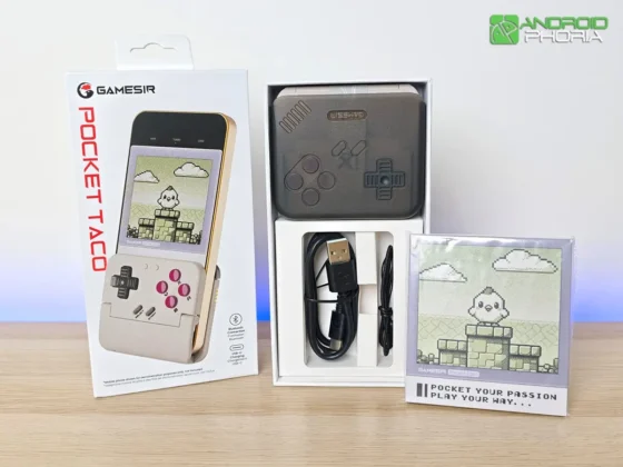 todo lo que trae la caja del GameSir Pocket Taco