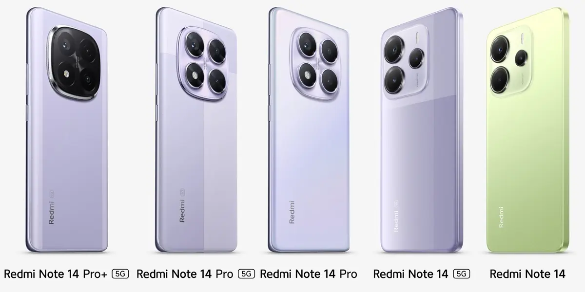 todos los redmi note 14 diferencias