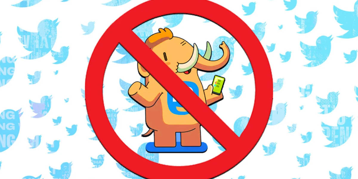 twitter esta bloqueando enlaces mastodon