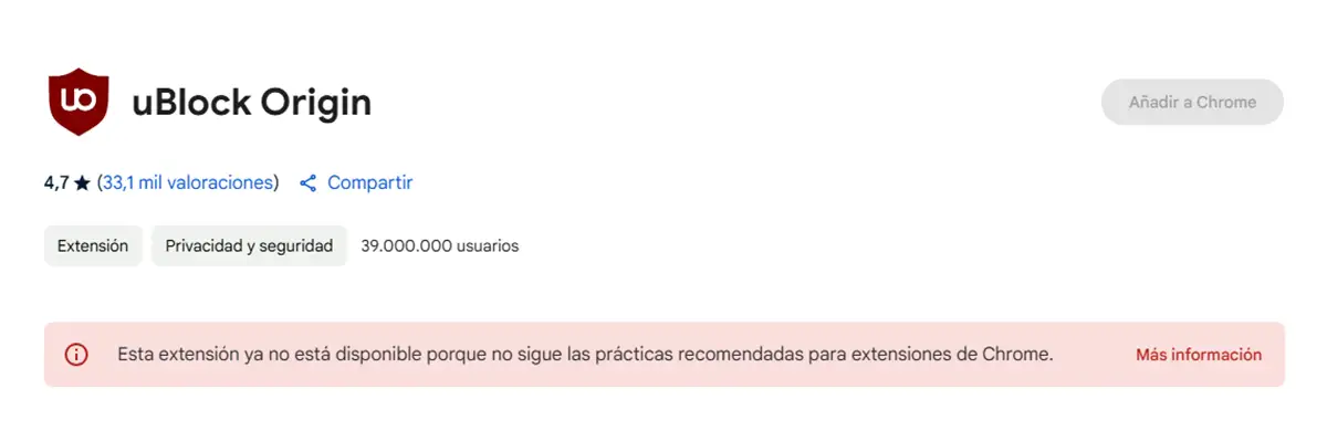 El Origen De Ublock No Funciona En Solución De Chrome