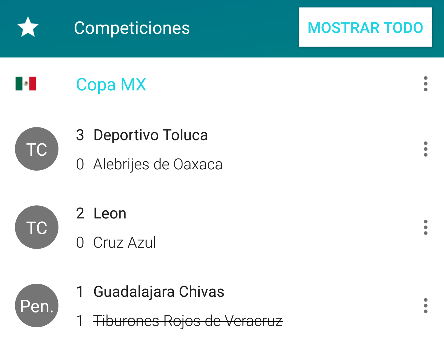 ver copa mx desde android