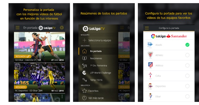 ver resumenes liga santander android