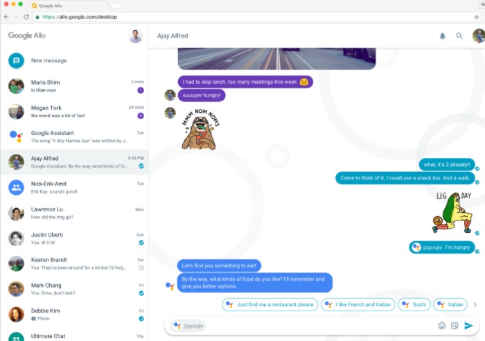 version web allo