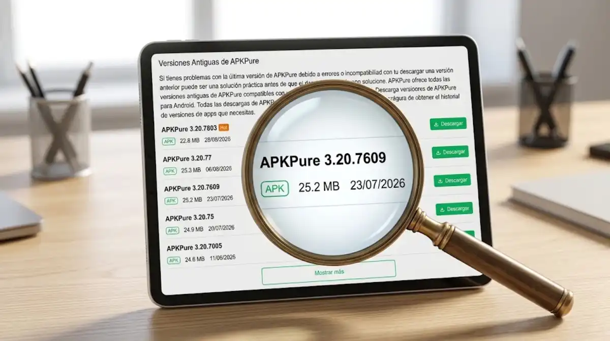 versiones anteriores de apps en APK Pure