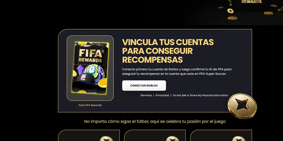 vincular FIFA ID con FIFA Super Soccer en Roblox