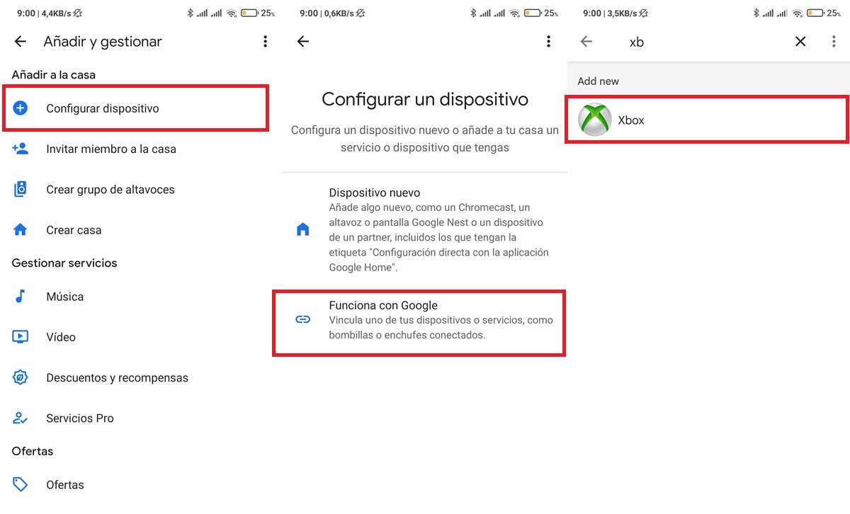vincular xbox a google assistant con google home