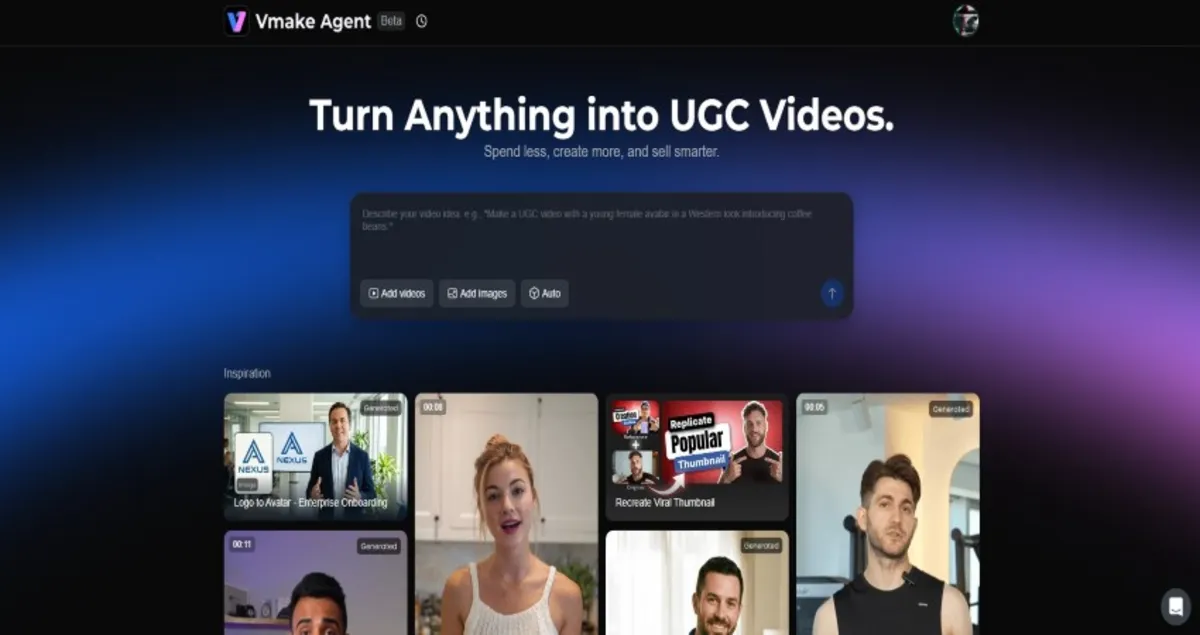 vmake plataforma para crear videos