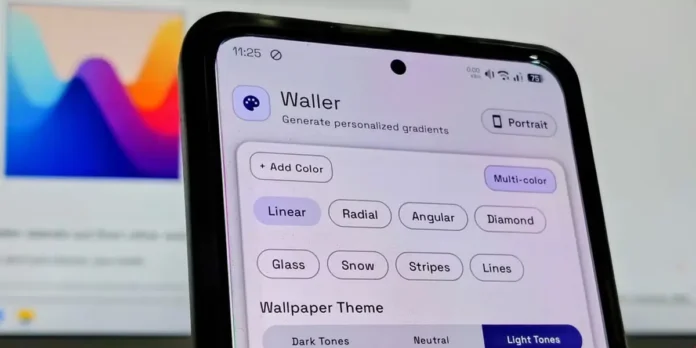 Waller: creador de fondos de pantalla personalizados para Android