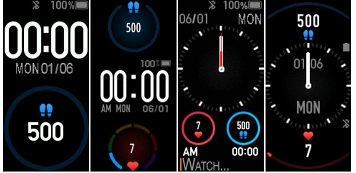 watchfaces de la xiaomi mi band 5 para usar en la mi band 4