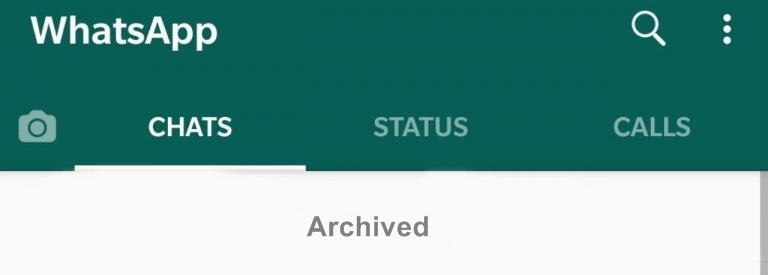 whatsapp archivado
