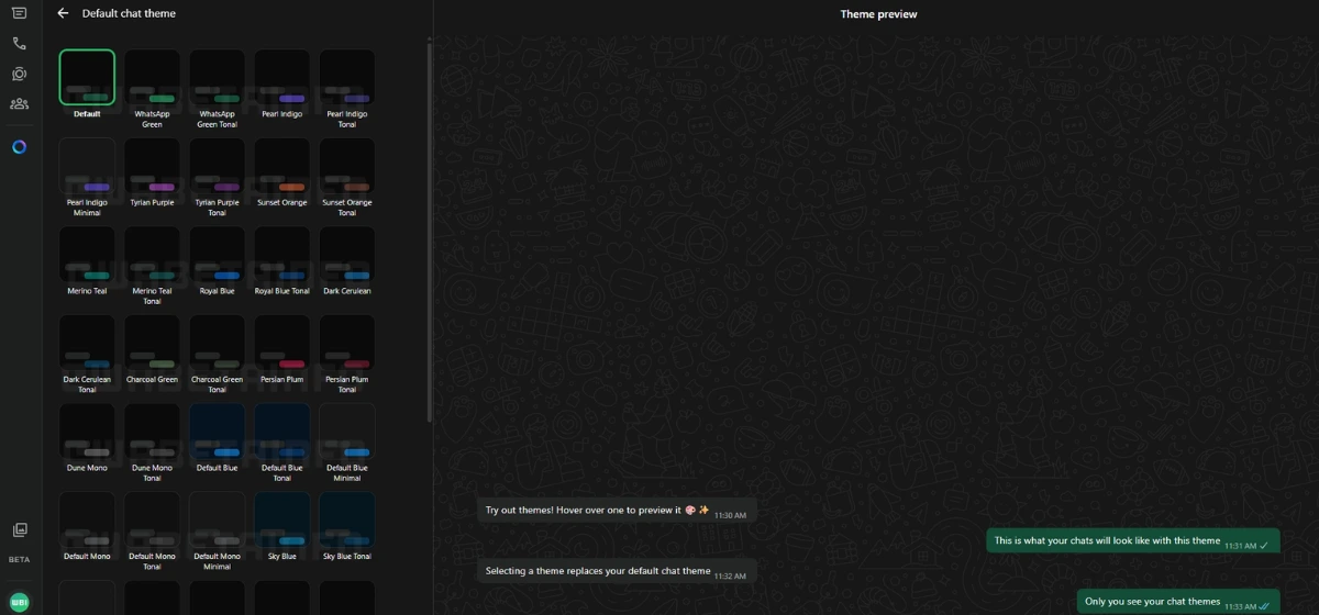 whatsapp web permite cambiar fondos y colores chats
