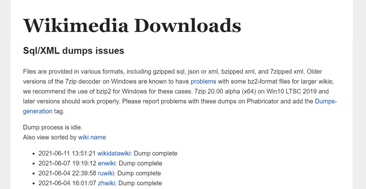 wikimedia copias de seguridad de wikipedia