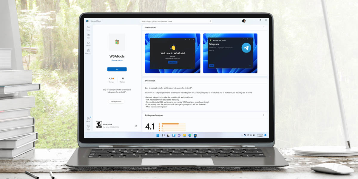 wsatools respaldo aplicaciones android windows 11