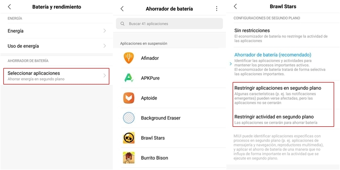 xiaomi ahorro de bateria