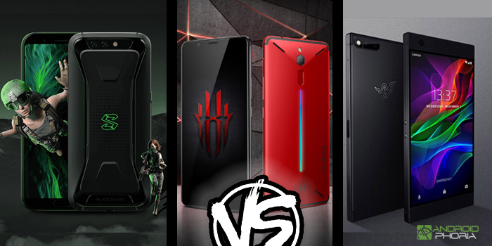 xiaomi black shark vs nubia red magic vs razer phone mejor smartphone gamer