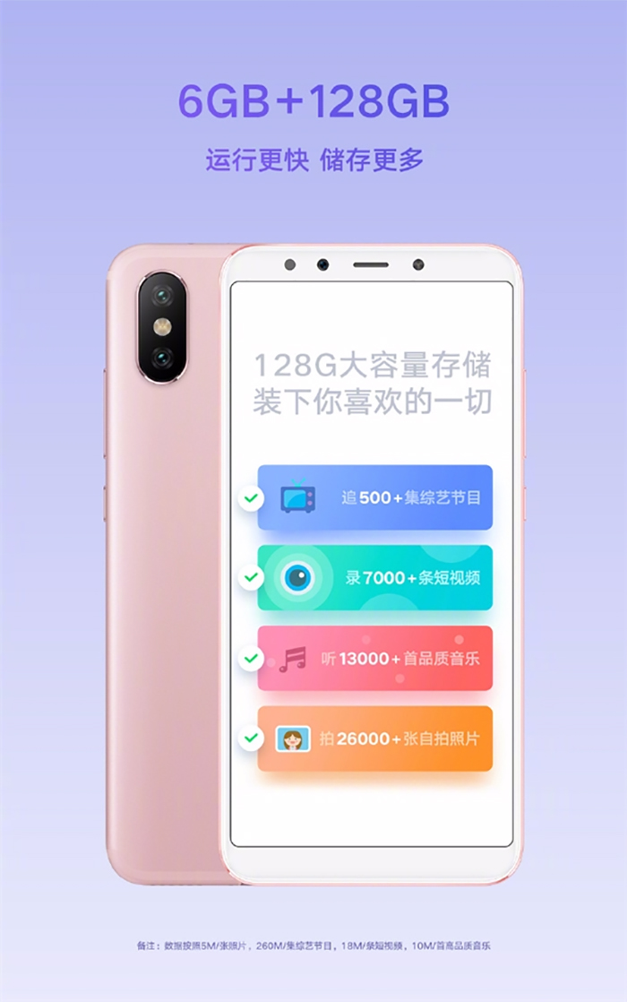 xiaomi mi 6x a2 6 gb ram 128 almacenamiento
